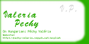 valeria pechy business card