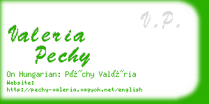 valeria pechy business card